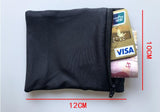 Handy wrist wallet with zipper