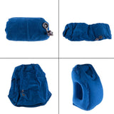 Easy to inflate and fold frontal pillow for travel