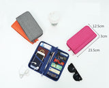 Space-saving Travel Pouch for Passport and Important Belongings