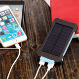 10000mah Waterproof Power Bank with Solar Panel