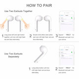 Twin Bluetooth Wireless Earbuds with Charging Dock for Frequent Travelers