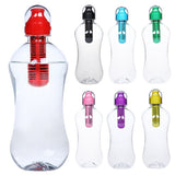 550ML Plactic Water Bottle with Built-In Filter for Outdoors