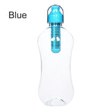 550ML Plactic Water Bottle with Built-In Filter for Outdoors