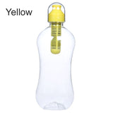 550ML Plactic Water Bottle with Built-In Filter for Outdoors