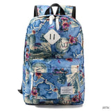 Stylish Women Backpack with Floral Print