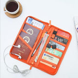 Space-saving Travel Pouch for Passport and Important Belongings